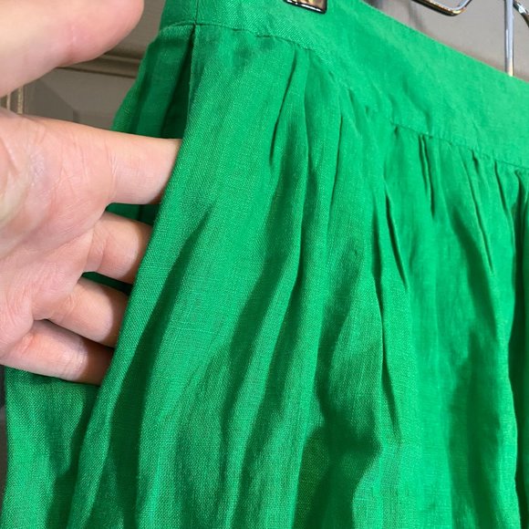 J. Crew Green Linen Skirt - Picture 5 of 5